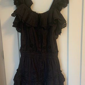Love Shack Fancy - Black eyelet dress size P